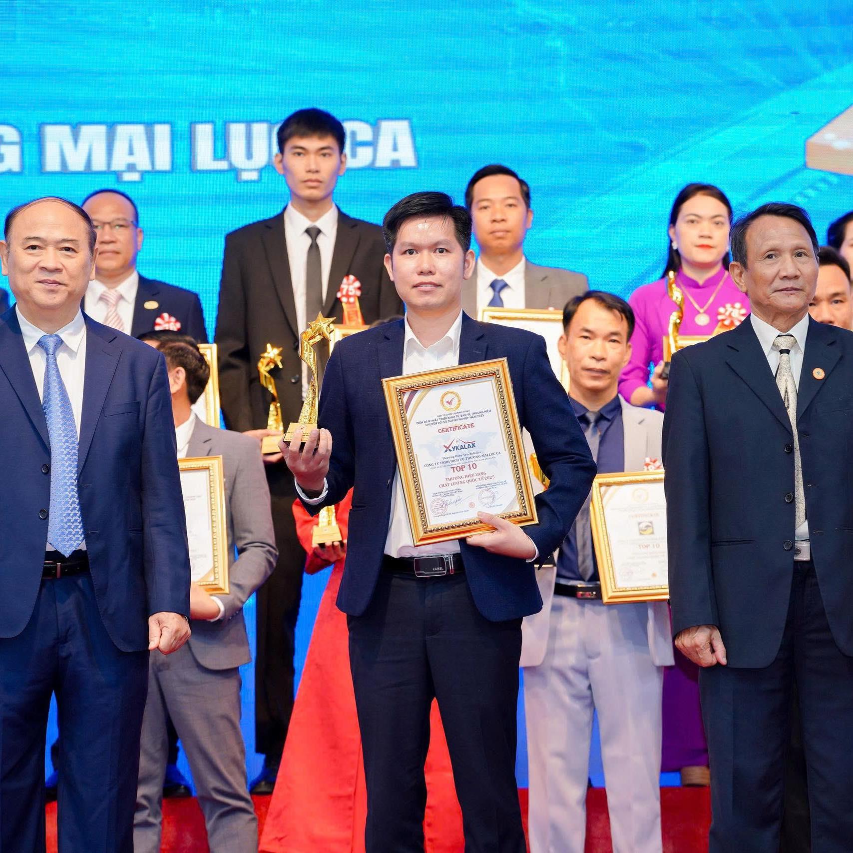 HÃNG SƠN XYKALAX NHẬN GIẢI THƯỞNG TOP 10 THƯƠNG HIỆU VÀNG - CHẤT LƯỢNG QUỐC TẾ NĂM 2025