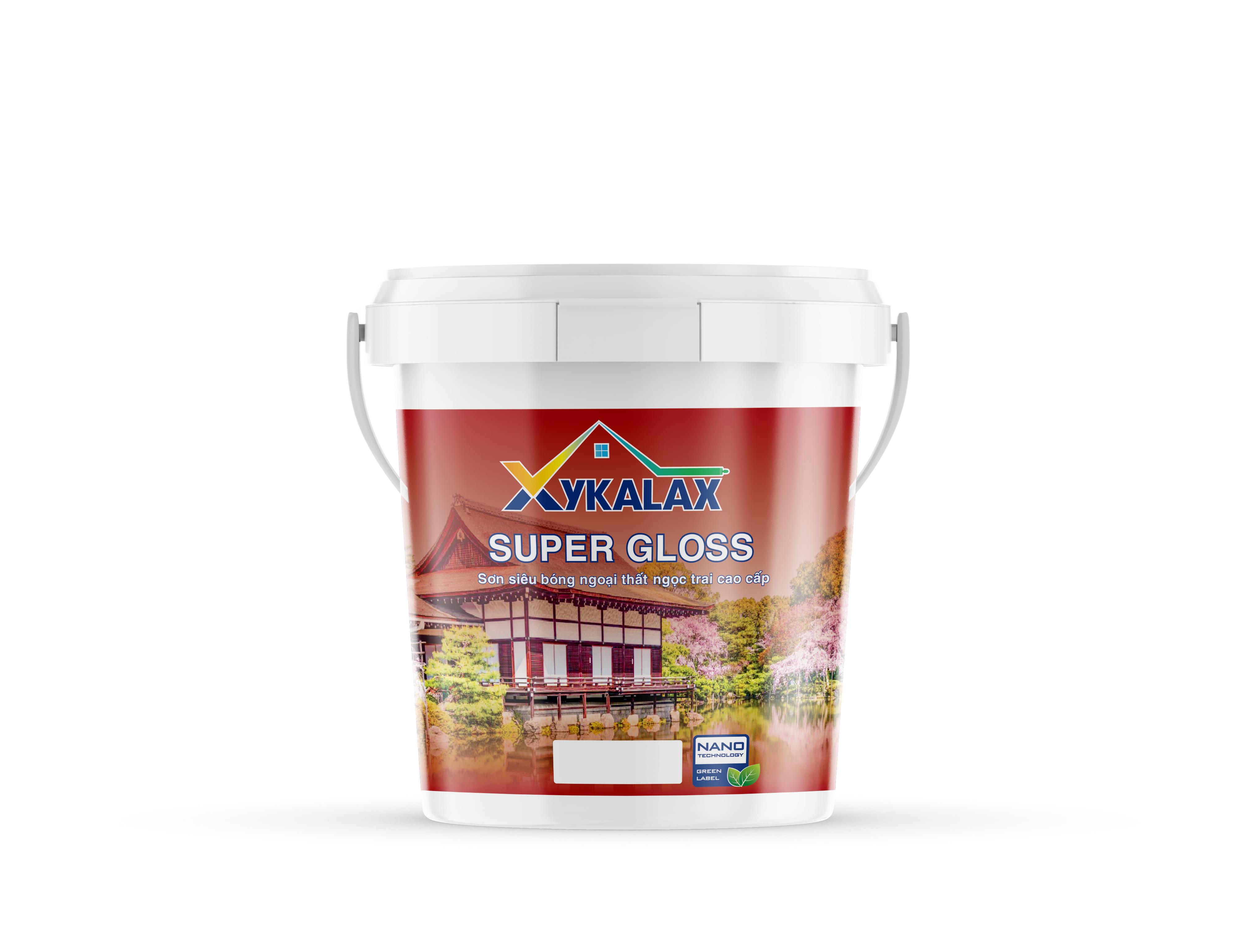 X2 - XYKALAX SUPER GLOSS. - SƠN SIÊU BÓNG NGỌC TRAI NGOẠI THẤT CAO CẤP 18L